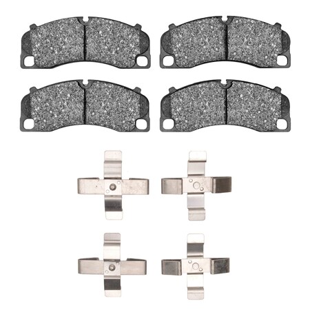 Dynamic Friction Co 3000 Semi-Metallic Brake Pads Hardware Kit, Low Dust, 100% Copper Free, 100% Asbestos-free, Front 1311-1637-01